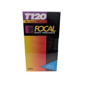 FOCAL T120 Blank VHS Tape Quality Video cassette Tape Brand New sealed